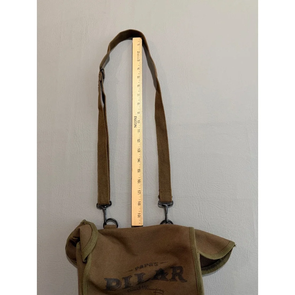 Rothco Papa's Pilar Ernest Hemingway Bag OS Brown Canvas Shoulder Satchel